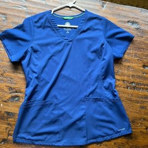 Navy Blue Medium Scrub Tops